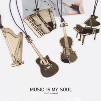 Music is my Soul - Gold color Bookmark
